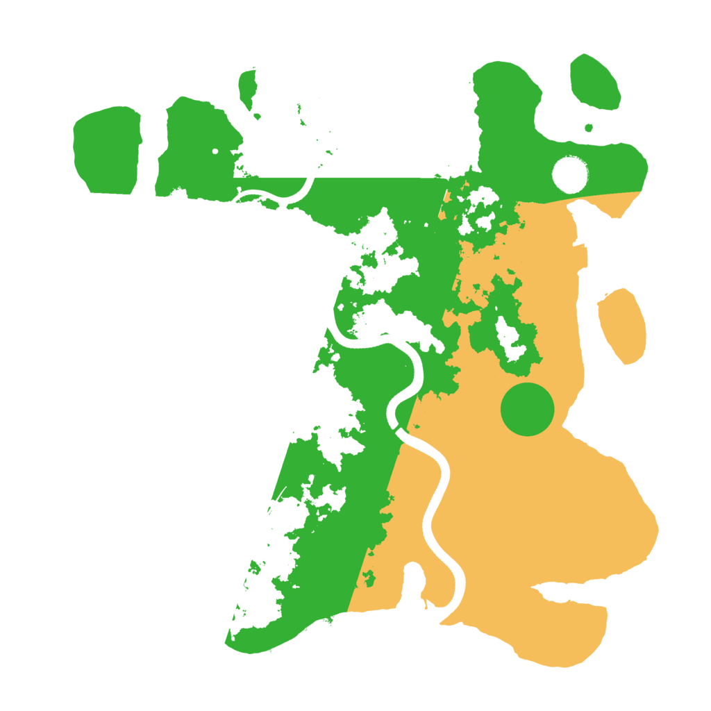 Biome Rust Map: Procedural Map, Size: 3500, Seed: 928528441