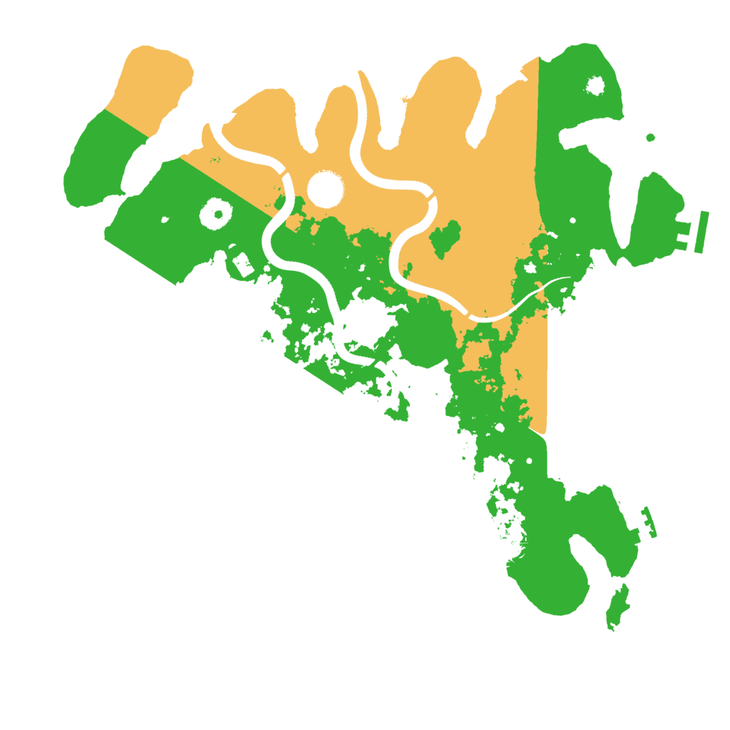 Biome Rust Map: Procedural Map, Size: 3500, Seed: 140845249