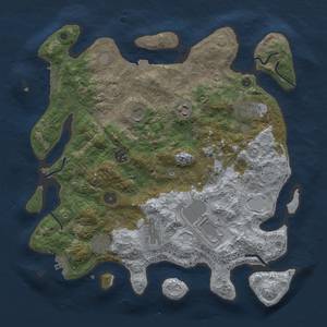 Thumbnail Rust Map: Procedural Map, Size: 3750, Seed: 1427632646, 16 Monuments