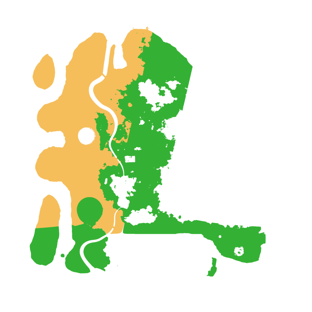 Biome Rust Map: Procedural Map, Size: 3250, Seed: 410011511