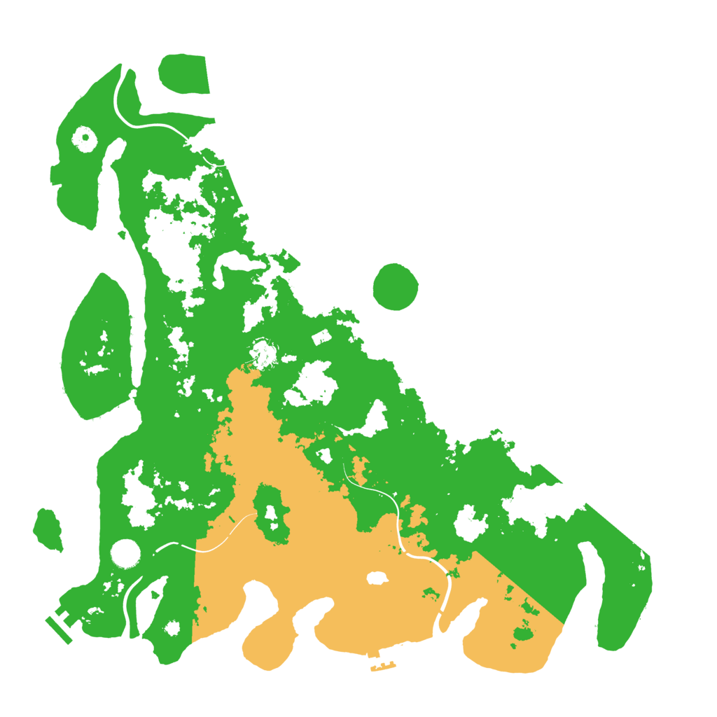 Biome Rust Map: Procedural Map, Size: 4300, Seed: 44919352