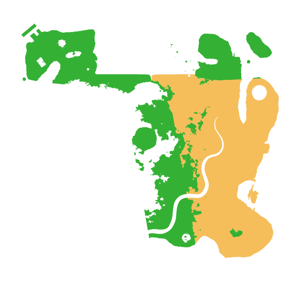 Biome Rust Map: Procedural Map, Size: 3500, Seed: 1001424791