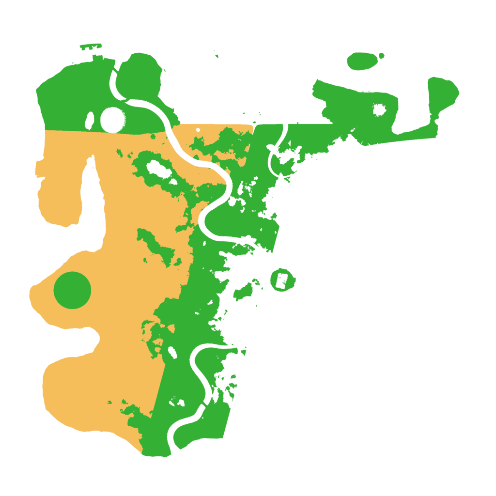 Biome Rust Map: Procedural Map, Size: 3500, Seed: 964810481