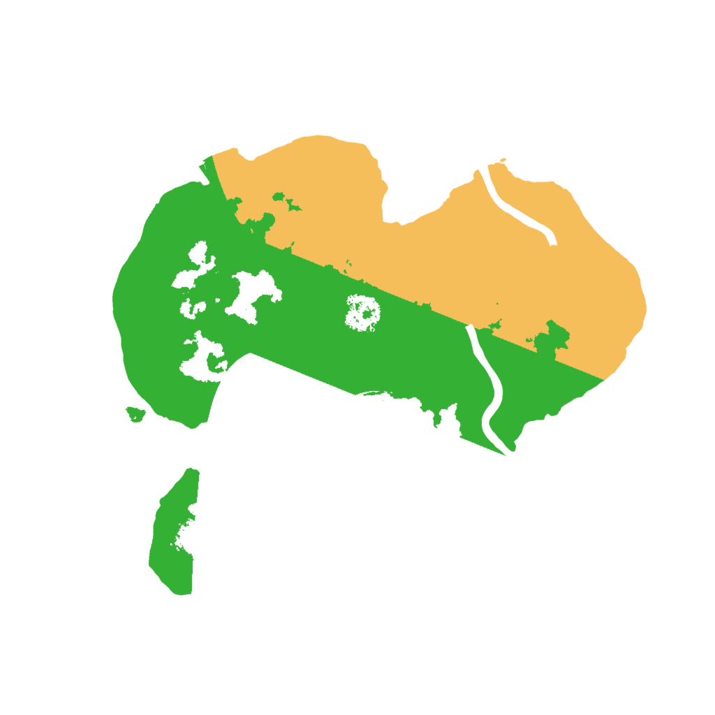 Biome Rust Map: Procedural Map, Size: 2000, Seed: 555