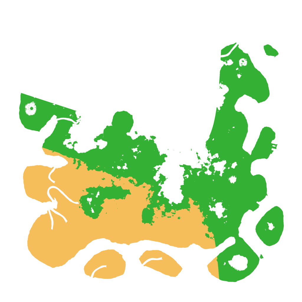 Biome Rust Map: Procedural Map, Size: 3800, Seed: 1991
