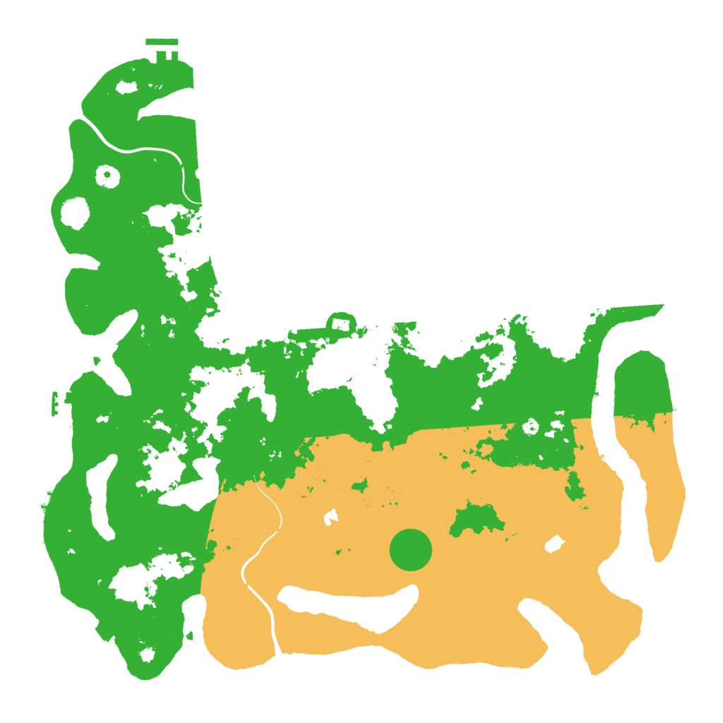 Biome Rust Map: Procedural Map, Size: 4500, Seed: 668415071