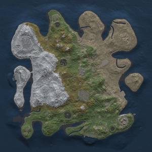 Thumbnail Rust Map: Procedural Map, Size: 3250, Seed: 5508, 14 Monuments