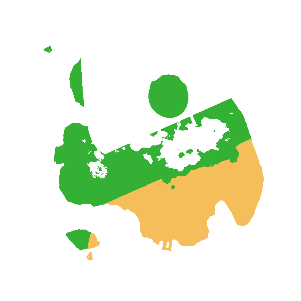 Biome Rust Map: Procedural Map, Size: 2000, Seed: 461623313