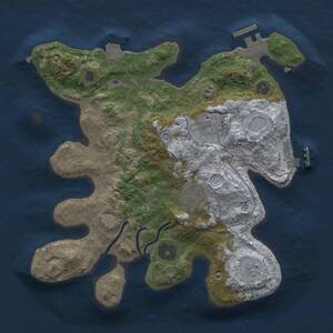 Thumbnail Rust Map: Procedural Map, Size: 2700, Seed: 98232745, 8 Monuments