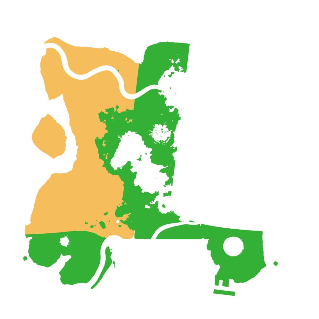 Biome Rust Map: Procedural Map, Size: 3000, Seed: 31799
