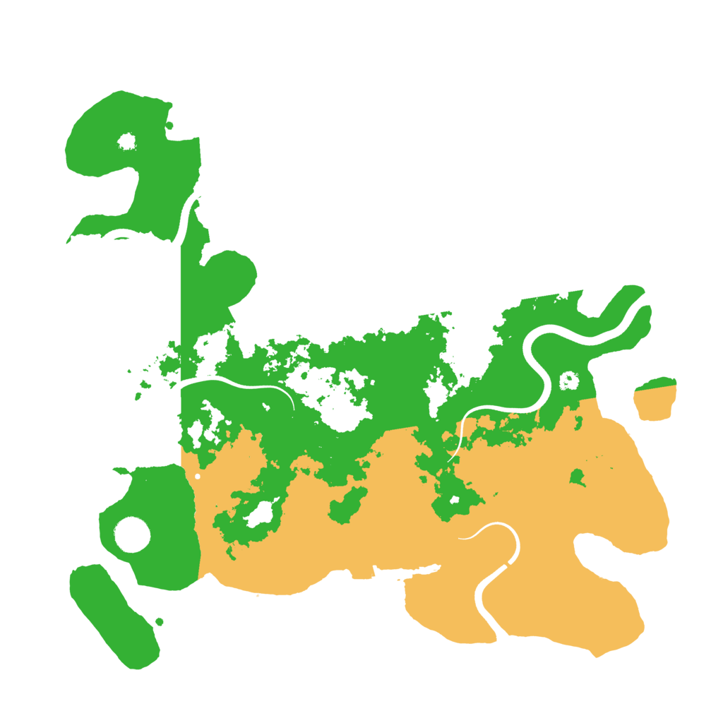 Biome Rust Map: Procedural Map, Size: 3700, Seed: 52795983