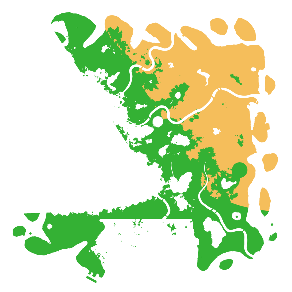 Biome Rust Map: Procedural Map, Size: 5000, Seed: 1871400144