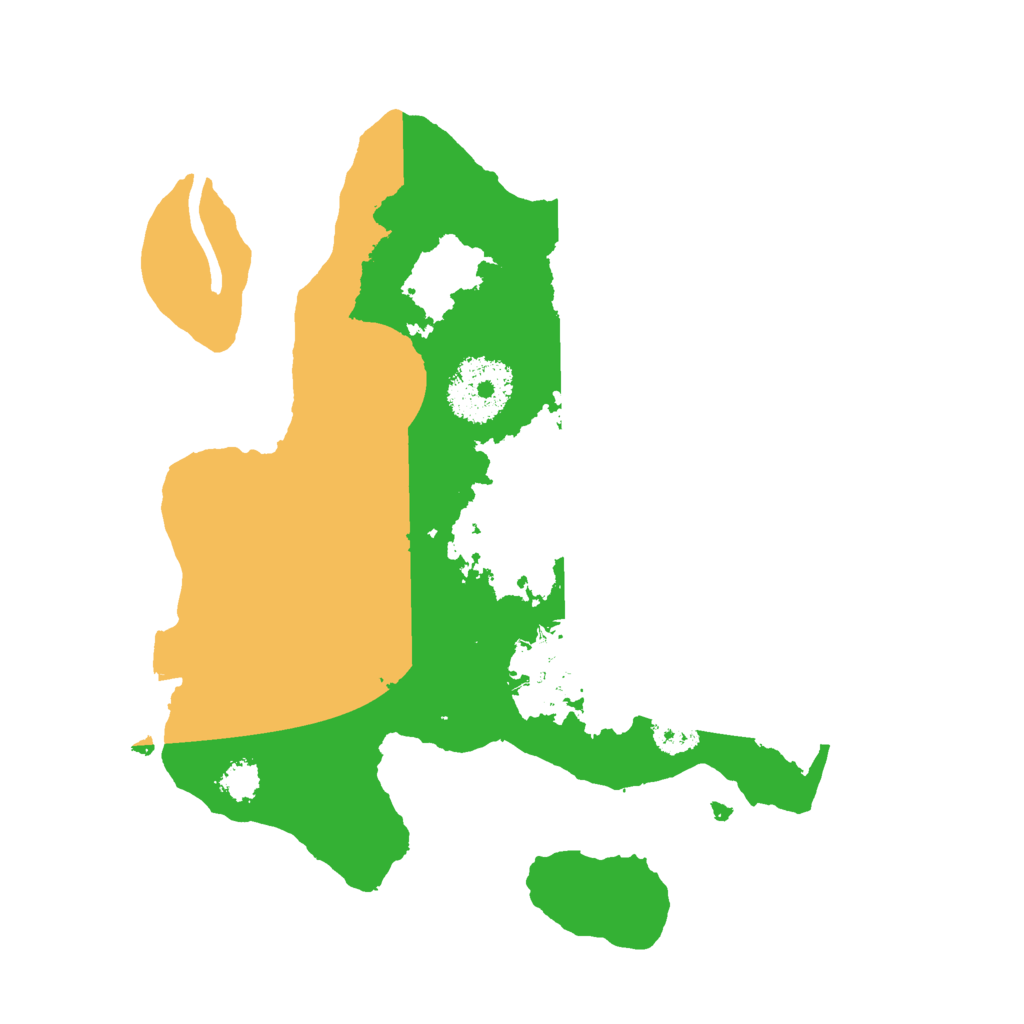 Biome Rust Map: Procedural Map, Size: 2400, Seed: 1098388957