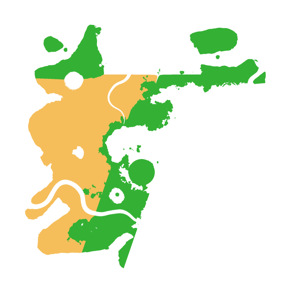 Biome Rust Map: Procedural Map, Size: 3000, Seed: 799063780