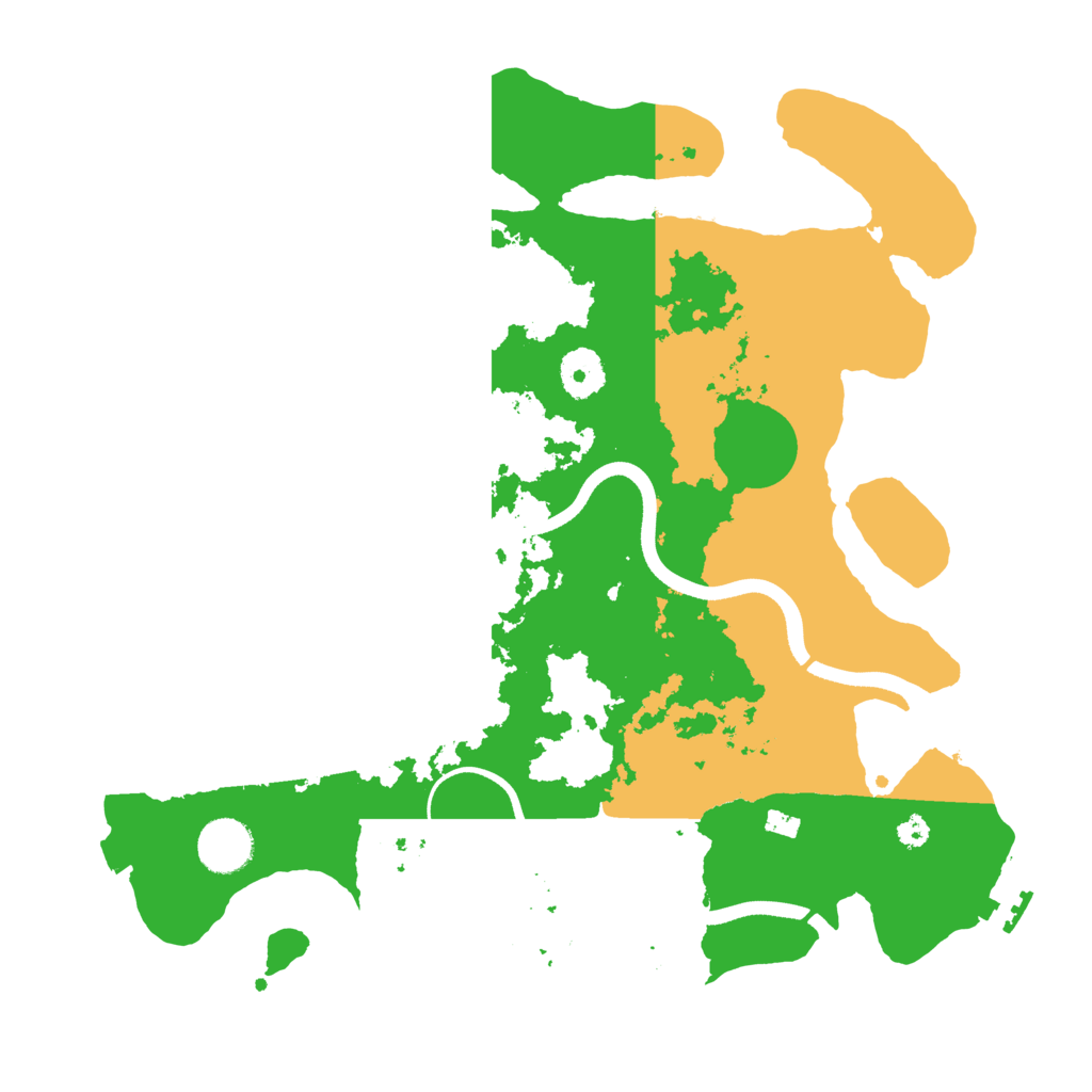 Biome Rust Map: Procedural Map, Size: 3500, Seed: 1234686362