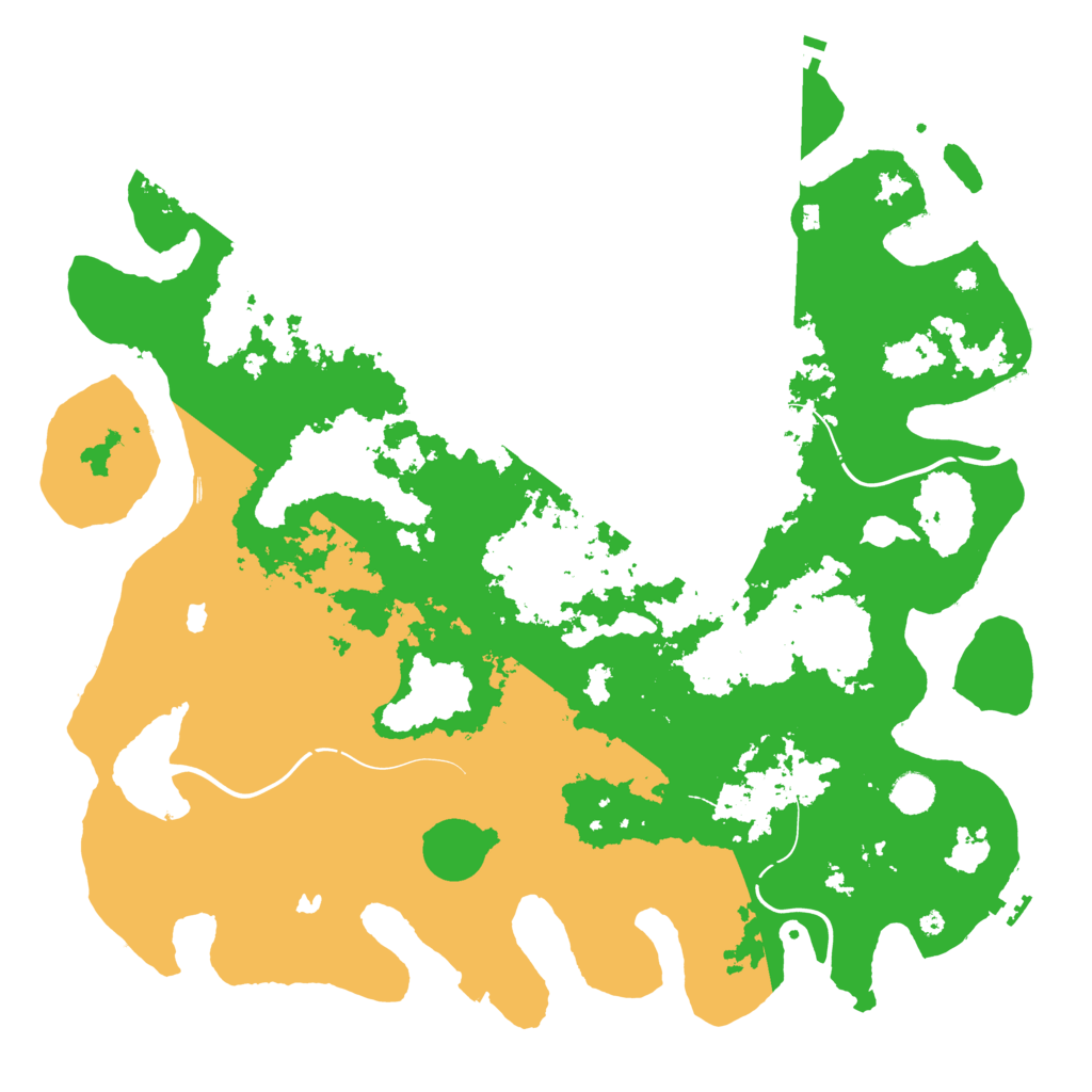 Biome Rust Map: Procedural Map, Size: 4600, Seed: 22446677