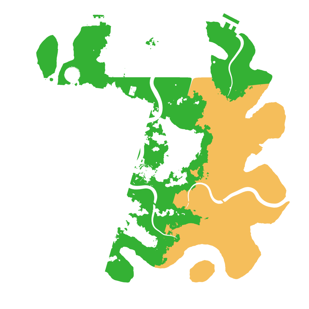 Biome Rust Map: Procedural Map, Size: 3550, Seed: 89392934