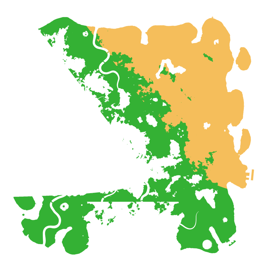 Biome Rust Map: Procedural Map, Size: 5000, Seed: 2057899980