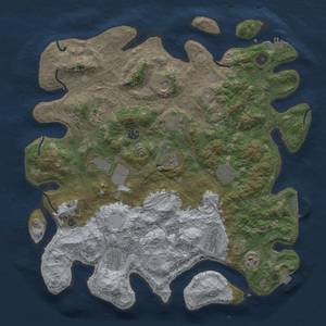 Thumbnail Rust Map: Procedural Map, Size: 4250, Seed: 71320135, 19 Monuments