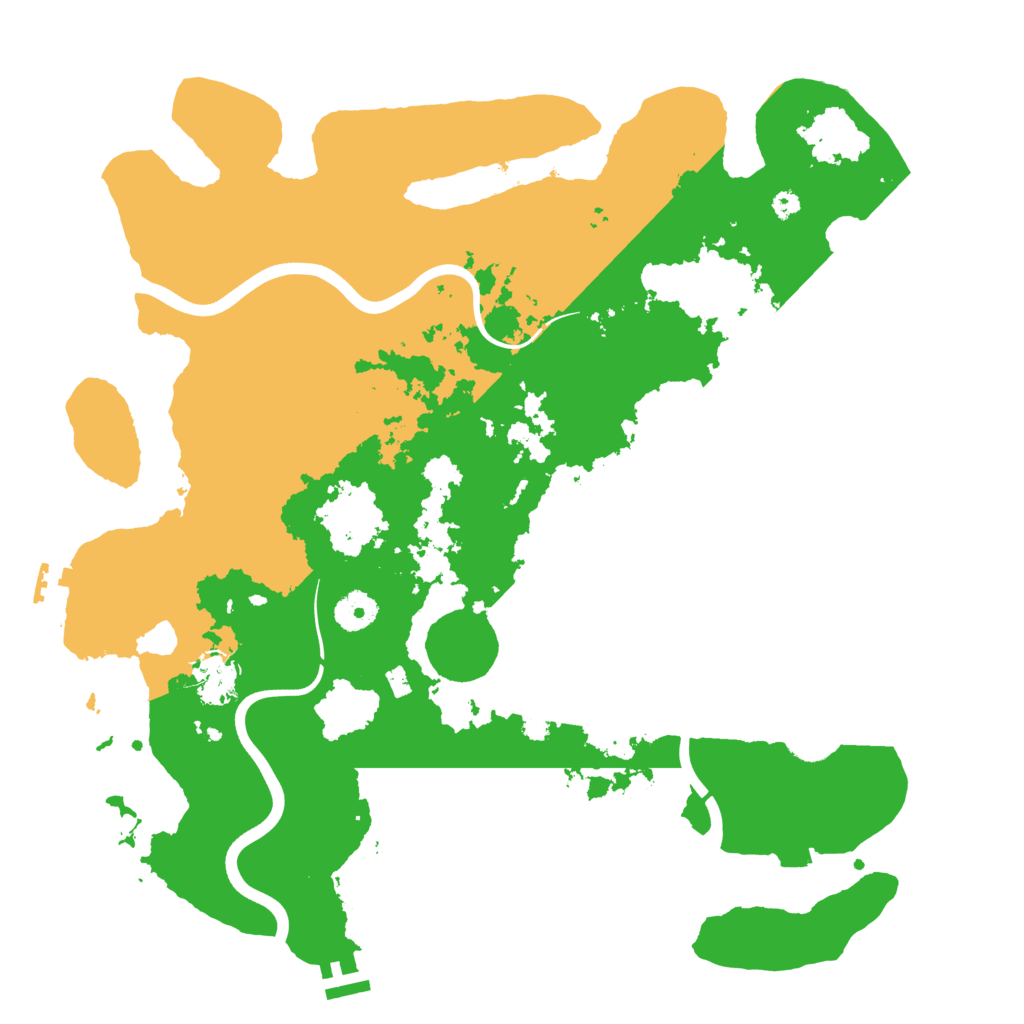 Biome Rust Map: Procedural Map, Size: 3800, Seed: 25409308