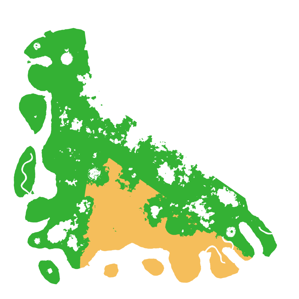 Biome Rust Map: Procedural Map, Size: 4500, Seed: 18049