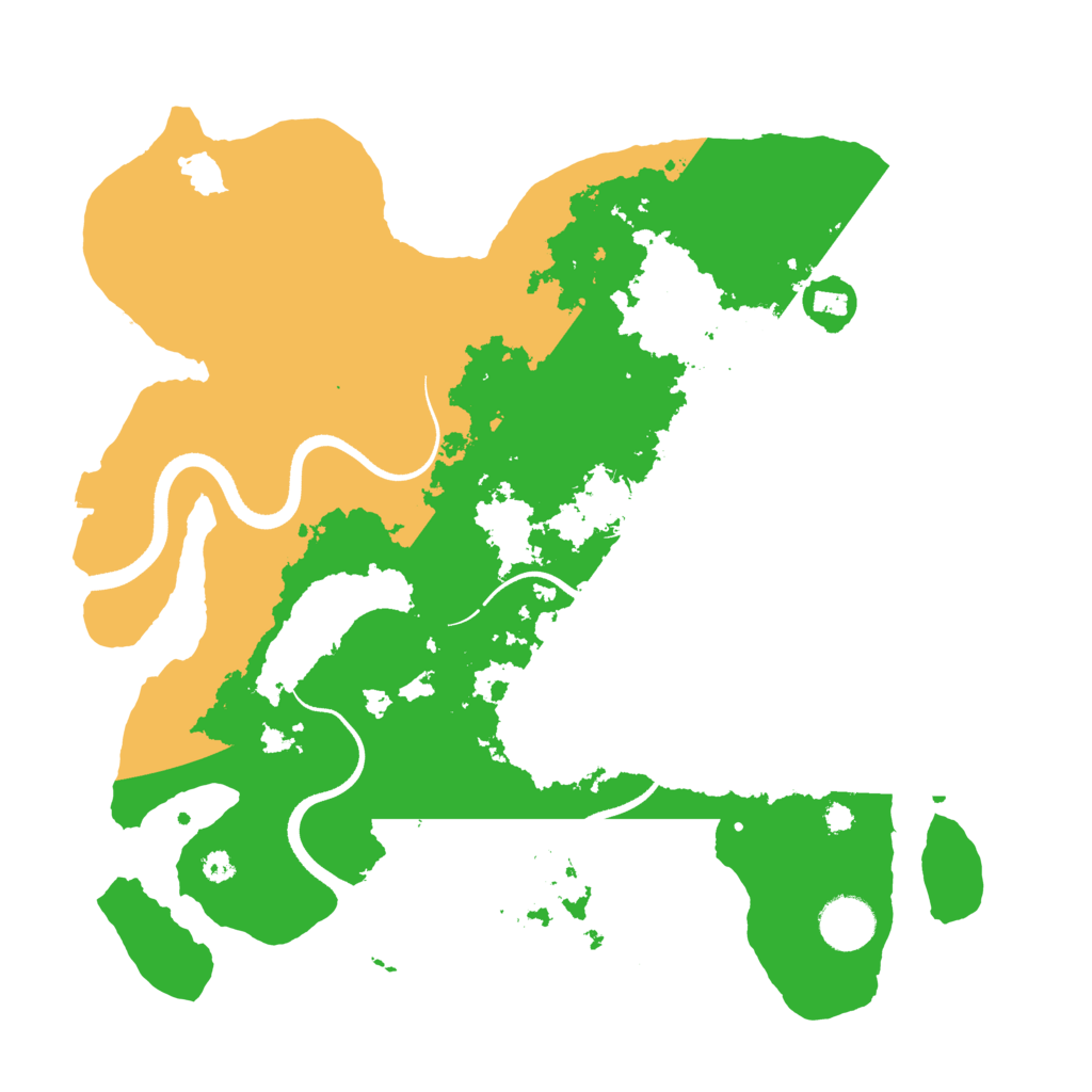 Biome Rust Map: Procedural Map, Size: 3500, Seed: 827082207