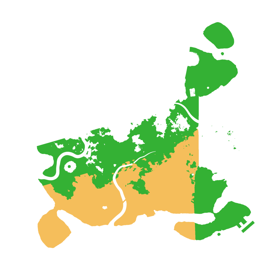 Biome Rust Map: Procedural Map, Size: 3500, Seed: 1880576772