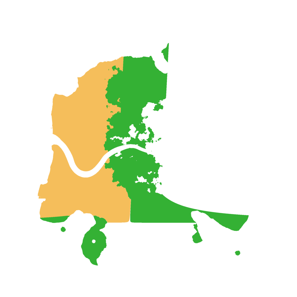 Biome Rust Map: Procedural Map, Size: 2400, Seed: 1235634861