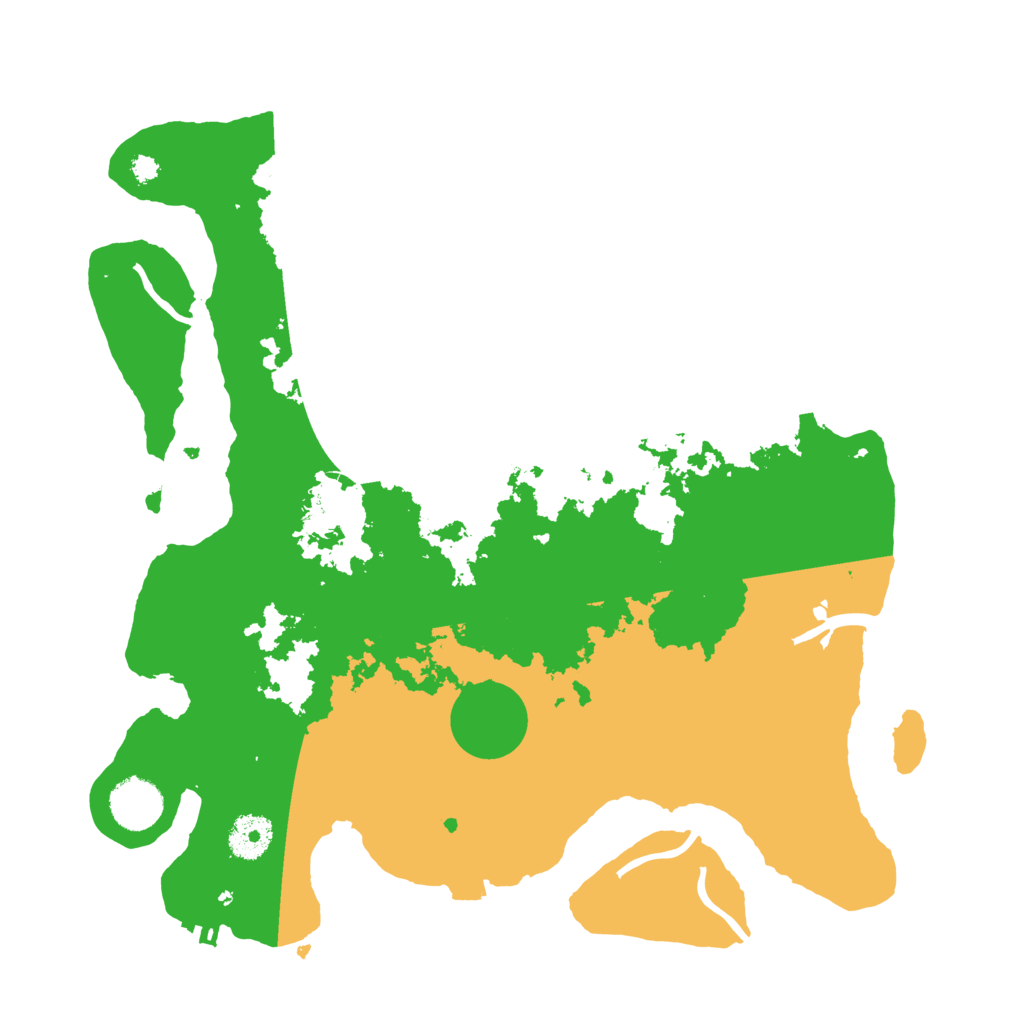 Biome Rust Map: Procedural Map, Size: 3500, Seed: 174015827