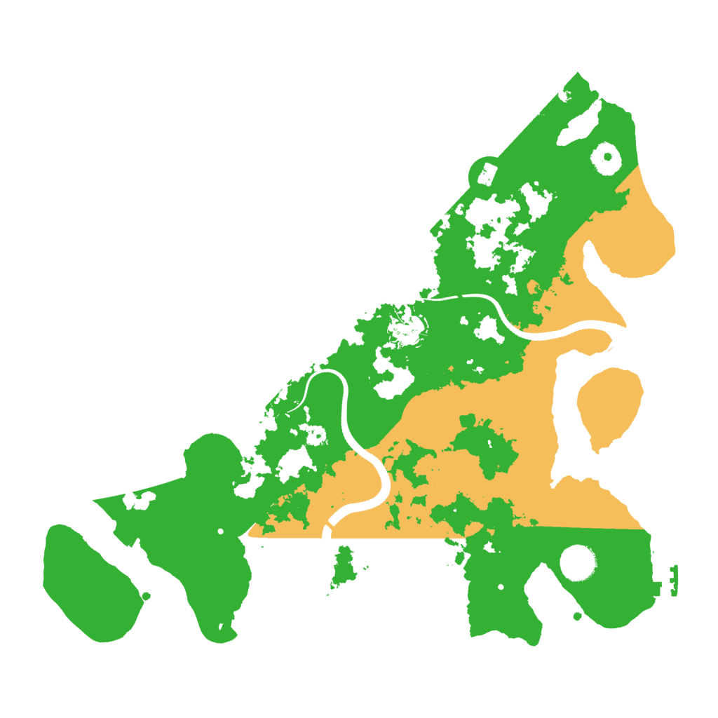 Biome Rust Map: Procedural Map, Size: 3500, Seed: 122574558