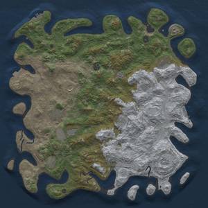 Thumbnail Rust Map: Procedural Map, Size: 4800, Seed: 535098564, 19 Monuments