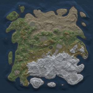 Thumbnail Rust Map: Procedural Map, Size: 4250, Seed: 1830008042, 19 Monuments