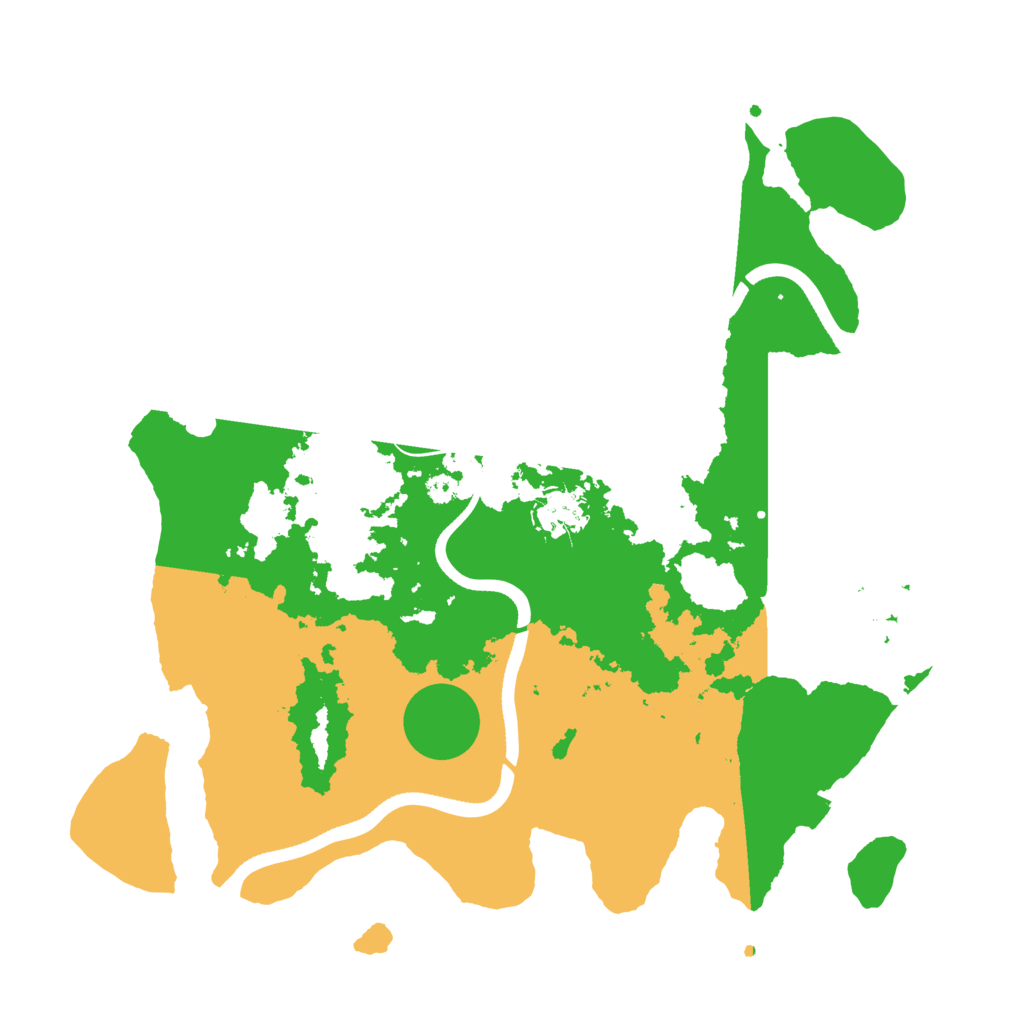 Biome Rust Map: Procedural Map, Size: 3550, Seed: 54794253