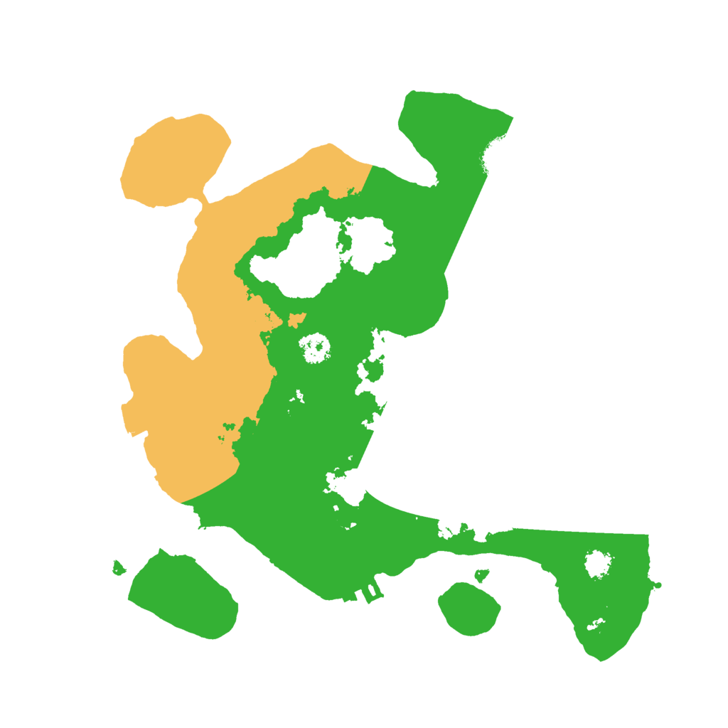 Biome Rust Map: Procedural Map, Size: 2500, Seed: 43674369