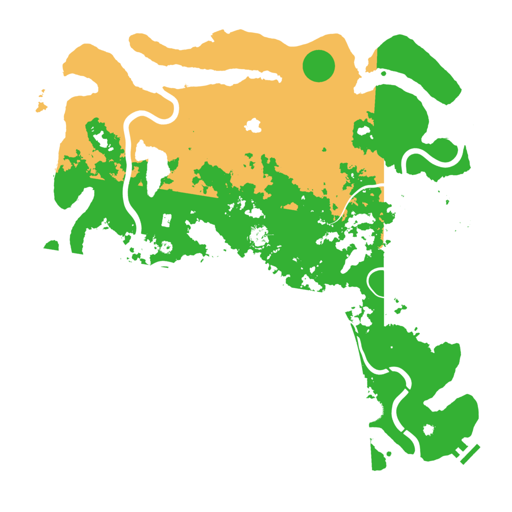 Biome Rust Map: Procedural Map, Size: 4200, Seed: 1610781361