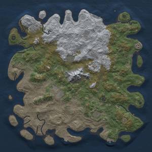 Thumbnail Rust Map: Procedural Map, Size: 5000, Seed: 5078864, 19 Monuments