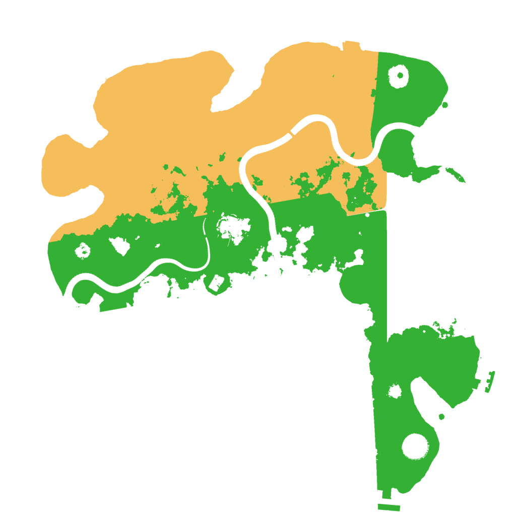 Biome Rust Map: Procedural Map, Size: 3500, Seed: 74784355