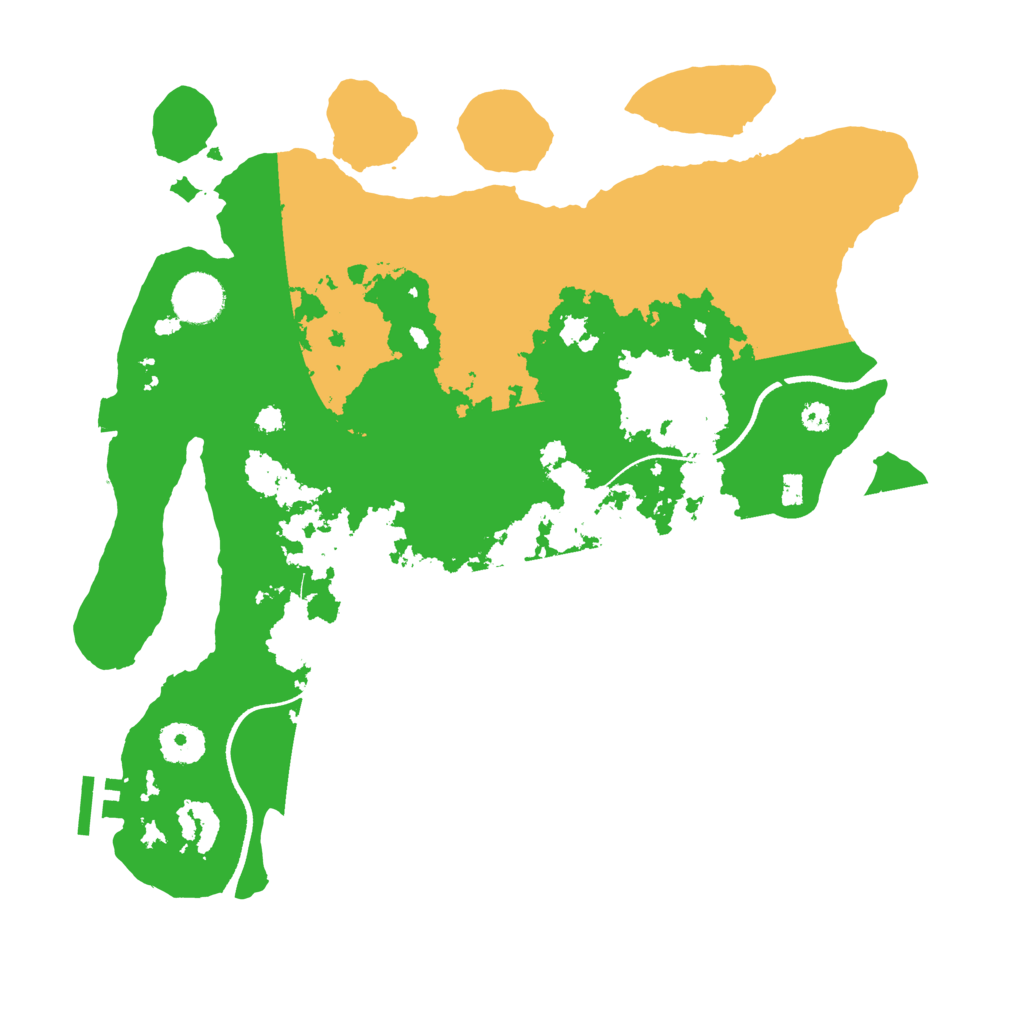 Biome Rust Map: Procedural Map, Size: 3500, Seed: 346077859