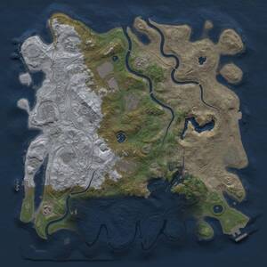 Thumbnail Rust Map: Procedural Map, Size: 4250, Seed: 1179334063, 16 Monuments