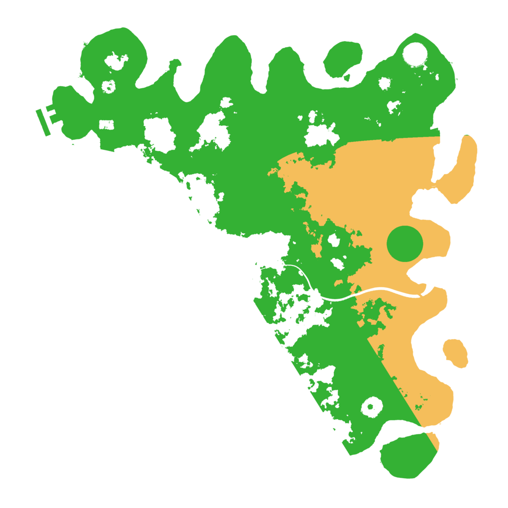 Biome Rust Map: Procedural Map, Size: 3700, Seed: 812523943