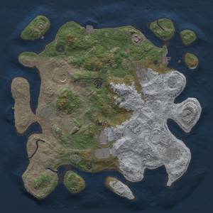 Thumbnail Rust Map: Procedural Map, Size: 3750, Seed: 63325799, 18 Monuments