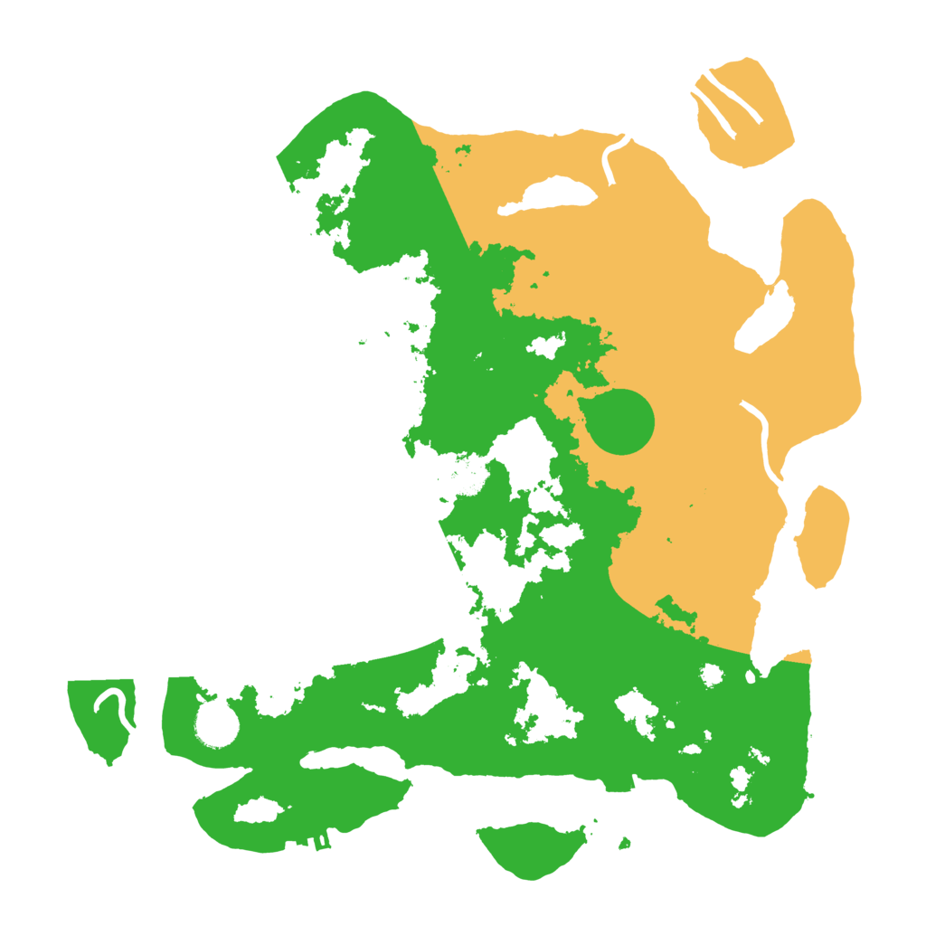 Biome Rust Map: Procedural Map, Size: 3700, Seed: 587500068