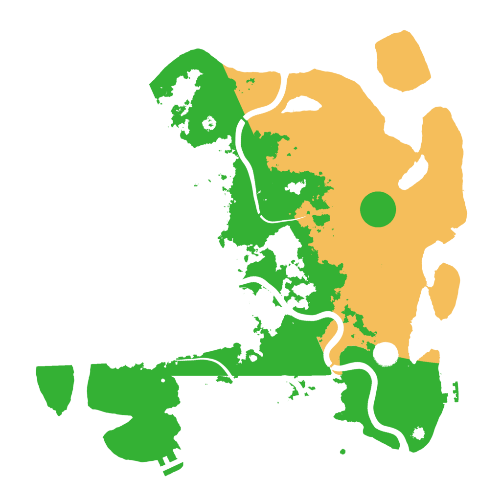 Biome Rust Map: Procedural Map, Size: 3700, Seed: 587500068