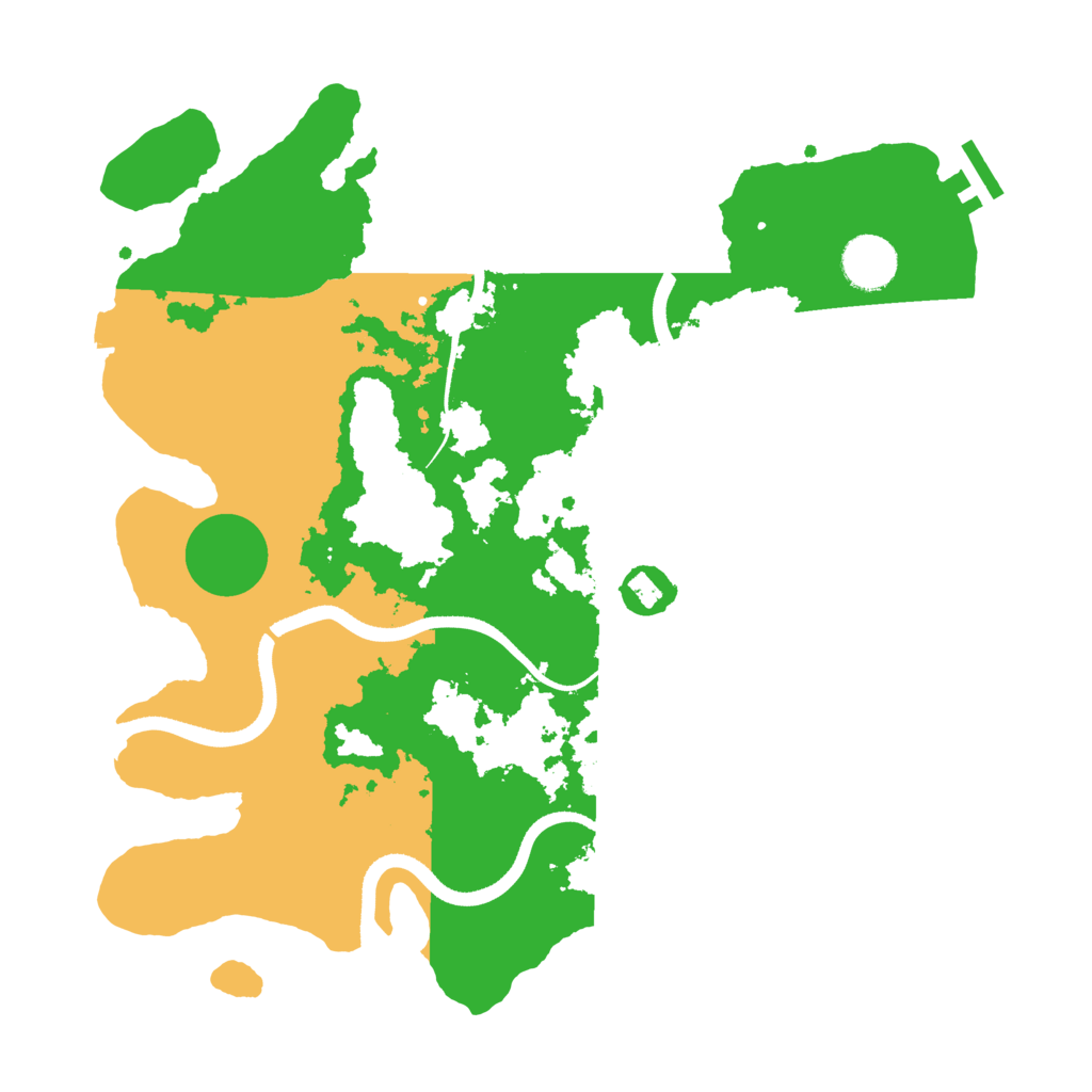 Biome Rust Map: Procedural Map, Size: 3500, Seed: 121971690