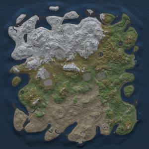 Thumbnail Rust Map: Procedural Map, Size: 4500, Seed: 883613873, 17 Monuments