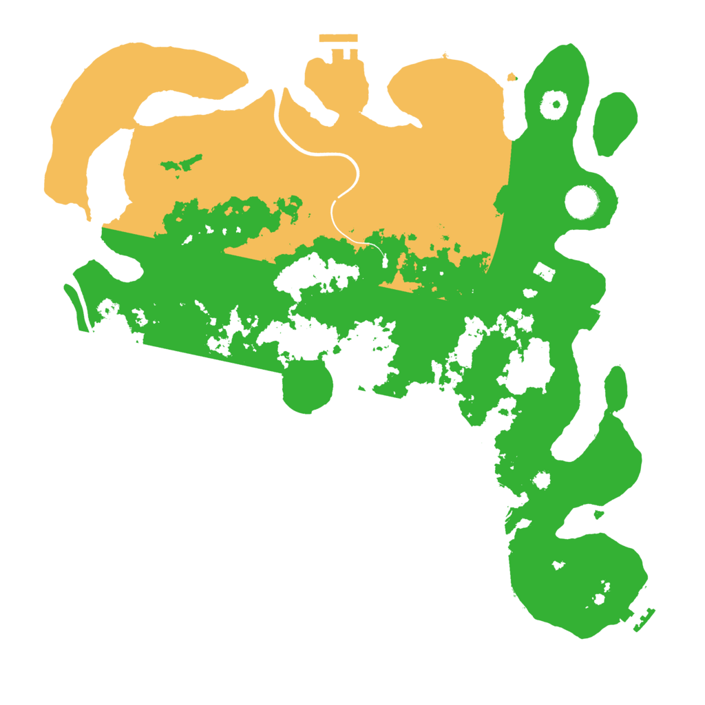 Biome Rust Map: Procedural Map, Size: 3700, Seed: 12321