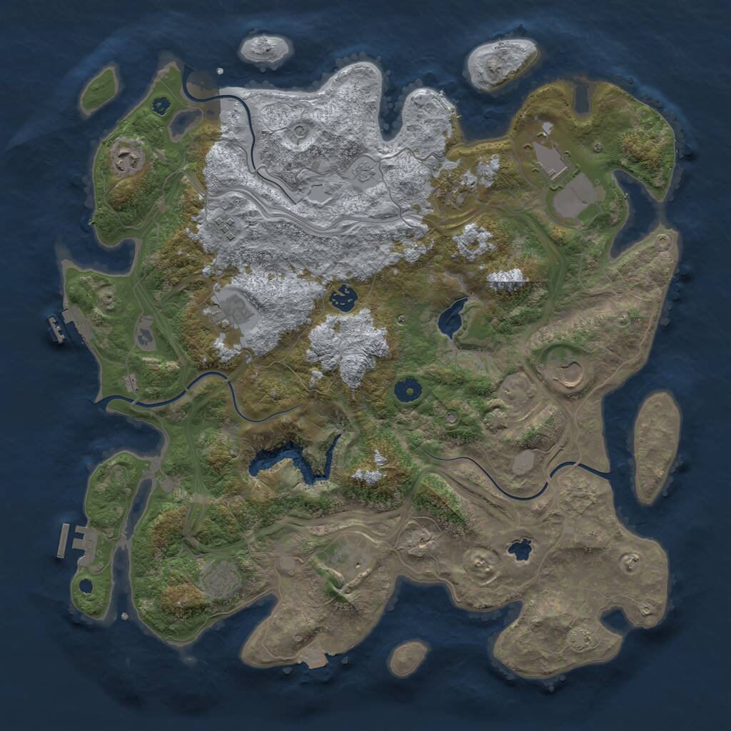 Rust Map: Procedural Map, Size: 4250, Seed: 157323506, 15 Monuments