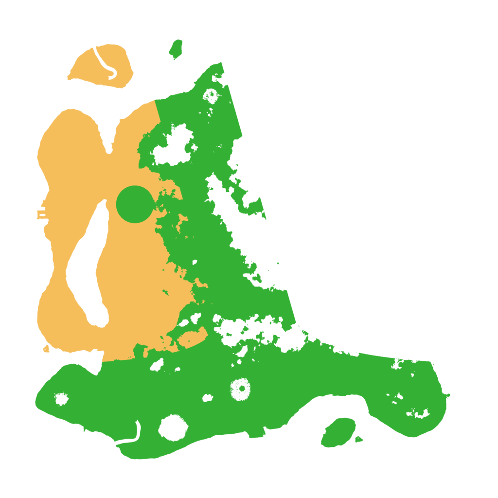Biome Rust Map: Procedural Map, Size: 3500, Seed: 291839413