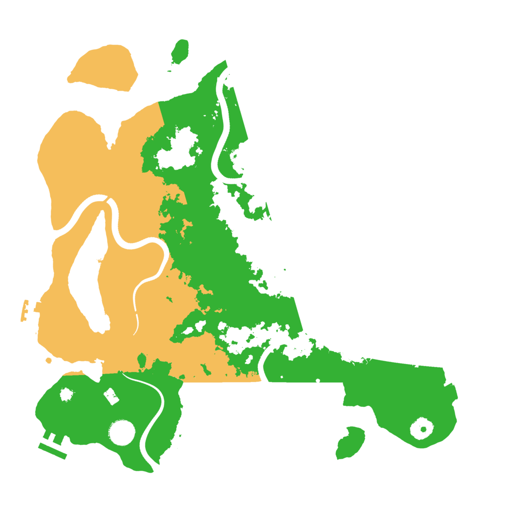 Biome Rust Map: Procedural Map, Size: 3500, Seed: 291839413