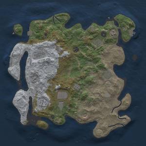 Thumbnail Rust Map: Procedural Map, Size: 3800, Seed: 2007, 17 Monuments